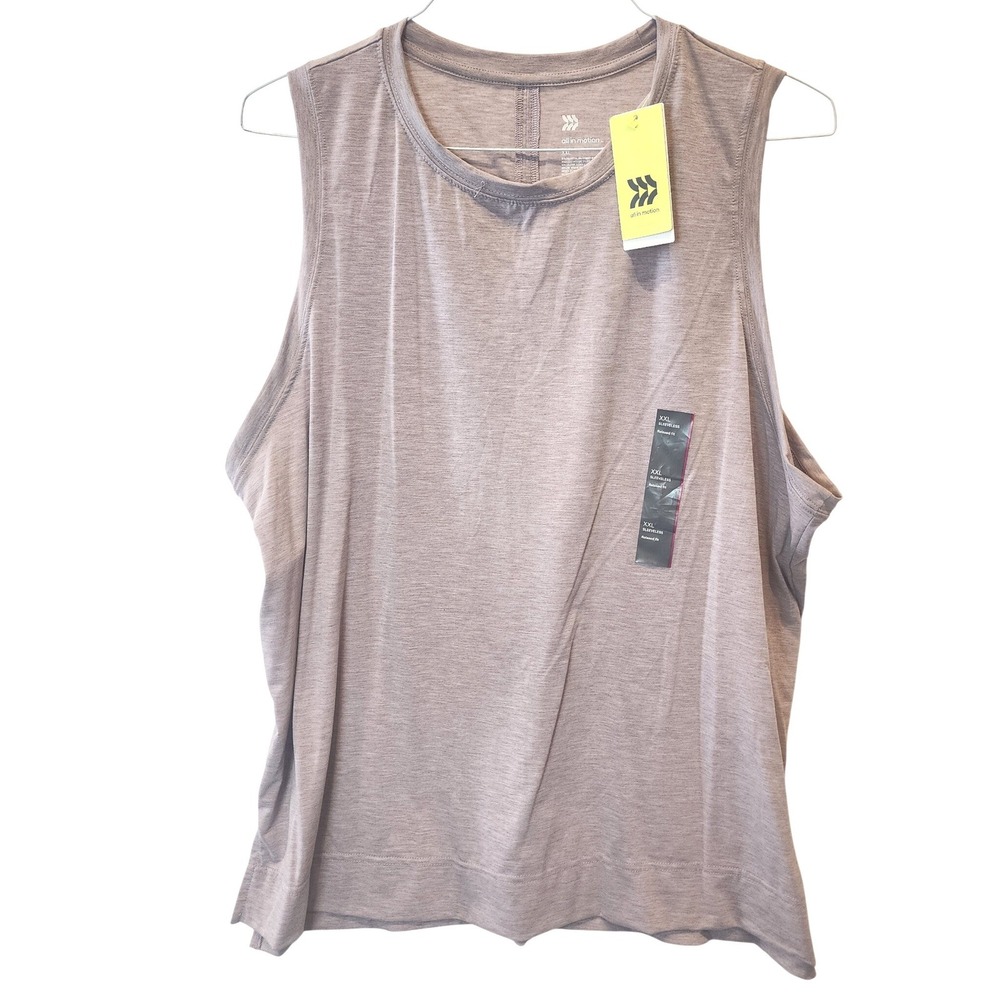 All in Motion Womens XXL Active Muscle Tank Lilac Purple Relaxed Fit NWT